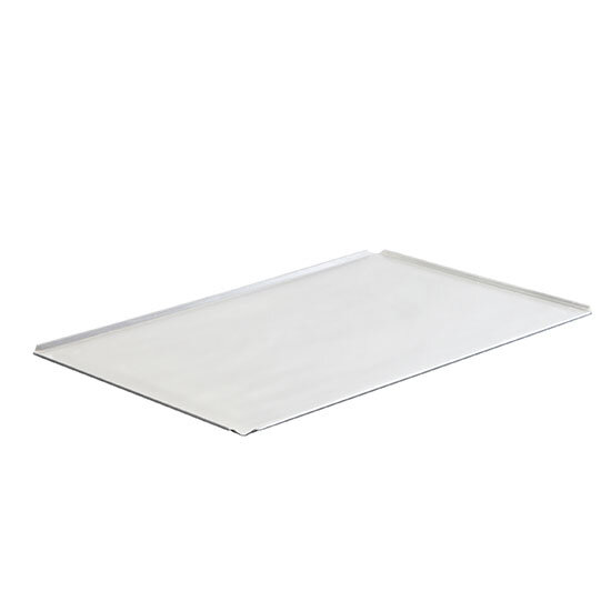 Bandeja de aluminio sin revestir, 435x340 mm - 4 lados 45°