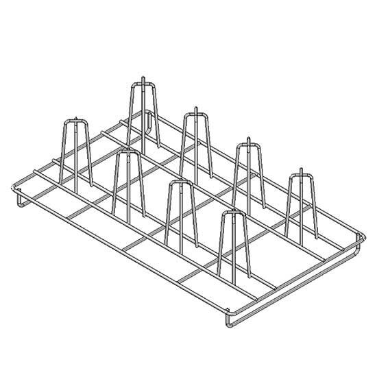 Edelstahl-Rost für Hähnchen, GN 1/1
