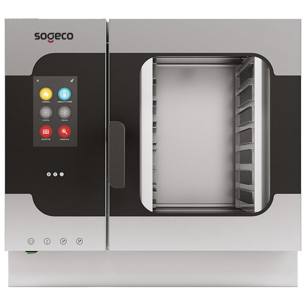 Forno combinato elettrico a vapore diretto con lavaggio automatico, 7x GN 1/1 - TOUCH SCREEN