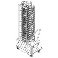 Hordengestellwagen für Teller für 20x GN 1/1...