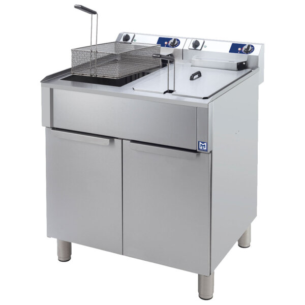 Electric fryer, capacity 2x 15 litres