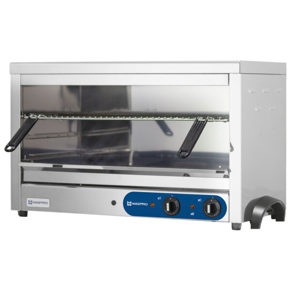 Electric salamander with 3 closed sides, 650x350 mm