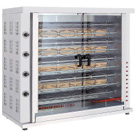 Gas-Hähnchengrill mit Beleuchtung, 9 Spieße...