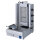 gas kebab grill with 3 heating zones, bottom motor, 30 kg