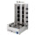 Griglia kebab vetroceramica con 4 zone di riscaldamento, motore sotto, max. 40-60 kg