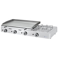 Plancha combinada de sobremesa a gas de 3 zonas con 1...
