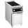 Induction plate with 2 cooking zones each 5,0 kW on closed cabinet