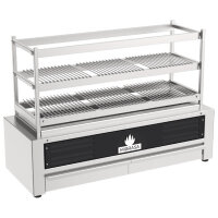 Robatayaki charcoal grill with 3 tiers (fixed), 623 mm