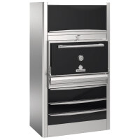 Charcoal oven on heated drawers block for approximately...