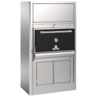 Forno a carbone da 160-190 coperti con armadio caldo...