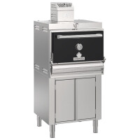 Charcoal oven on heated cabinet for approximately 75-95...