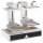 Grelhador a carvão com grelha elevável 1x 890x630 mm