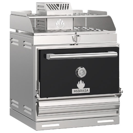 Charcoal oven for approximately 75-95 dishes with heating rack, tabletop version