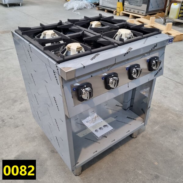 Plano de cocción a gas sobre soporte abierto con 4 quemadores (26,0 kW) - DAÑADO