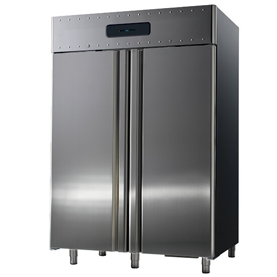Armário refrigerado 1400 litros em inox, para pastelaria, 60x40 cm, -2°/+8°C