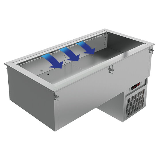 drop-in refrigerated tank, 4x GN 1/1 h=200 mm