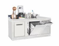 Kaffeemaschinentheke 1480x600 mm mit Kaffeesatzschublade,...