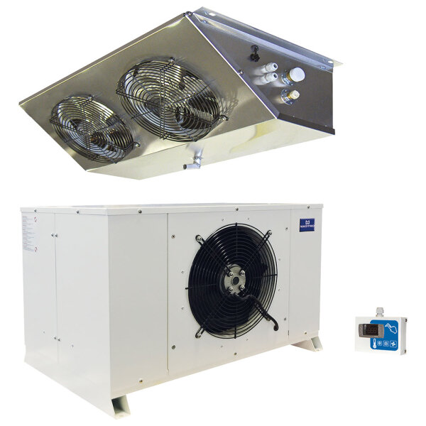 Gruppo split a pavimento, +5°/-5°C, 47,29m³/19,53m³ (+32°C) con illuminazione distanza 10 m
