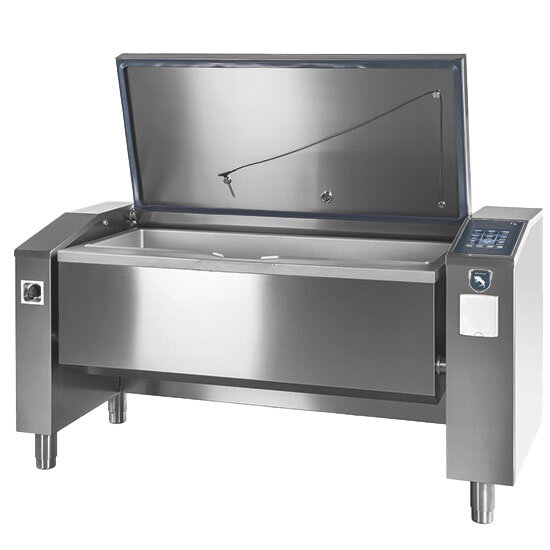 Brasiera multiuso elettrica da 250 litri (4x GN 1/1), sollevamento automatico