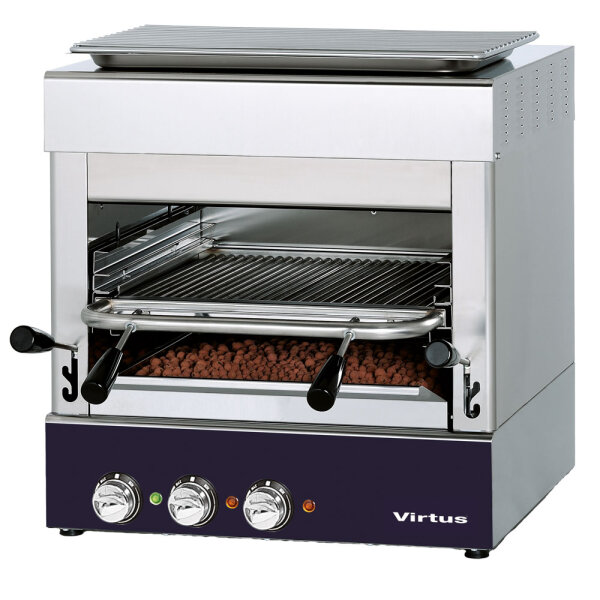 Grelha eléctrica 800°C com grelha de 400x470 mm