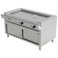 Elektro-Teppanyaki auf geschlossenem Unterbau, 2 Zonen