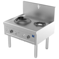Gas-Wokkochfeld mit 1 Brenner 27,5 kW + 1 Suppenbrenner...