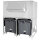 Contenedor de hielo con 2 carros para BAC0009, capacidad 300 kg + 2x 108 kg