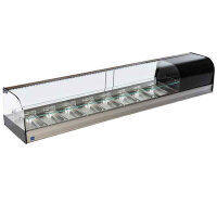 Tapaskühltheke mit gebogener Frontverglasung und 1...