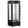 Vitrina refrigerada ventilada para chocolate con 5 estantes en vidrio, 700 mm, +15°/+18°C - color negro