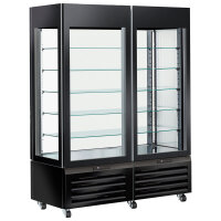 Refrigerated ventilated display for pastry with 5 glass...