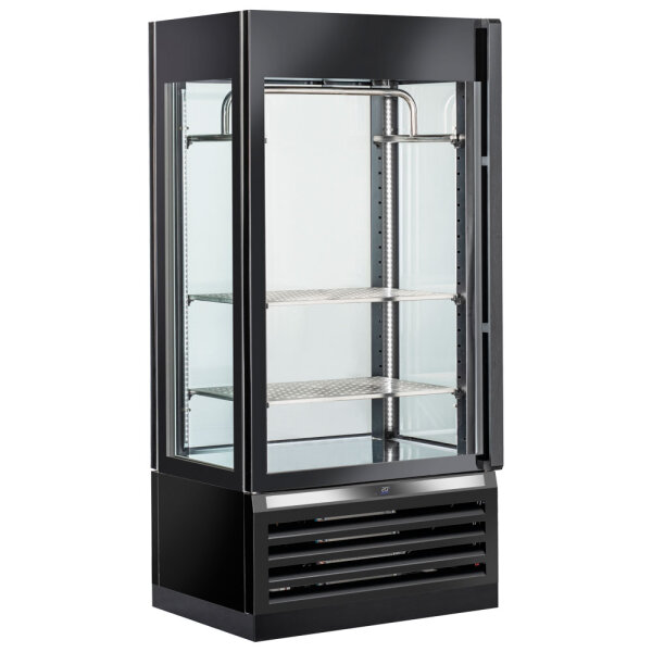 Meat aging display with 1 door, humidity control, 2 shelves and 1 hanging bar, 600 litres
