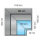 Vitrina expositora refrigerada ventilada unidad de esquina para carne con vidrio vertical, +2°/+5°C