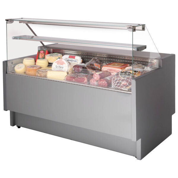 Kühltheke 2960 mm mit gerader Frontverglasung, Umluft Kühlung, +2°/+5°C