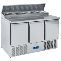 Saladette mit 3 Türen GN 1/1, 8x GN 1/6 h=150 mm,...