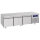 base refrigerata con 3 cassetti 1/1 per apparecchiature di cottura, l=1800 mm