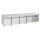 base refrigerata con 4 cassetti 1/1 per apparecchiature di cottura 900, l=2200 mm