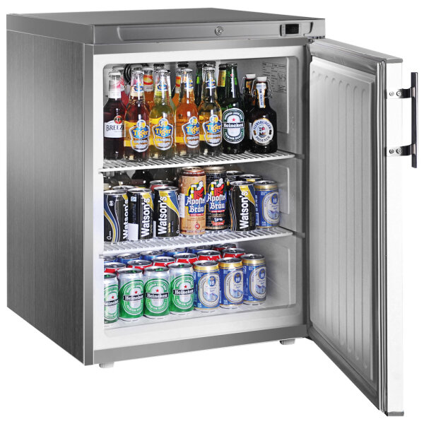 Congelatore da sottobanco in inox, 200 litri, -18°C/-23°C