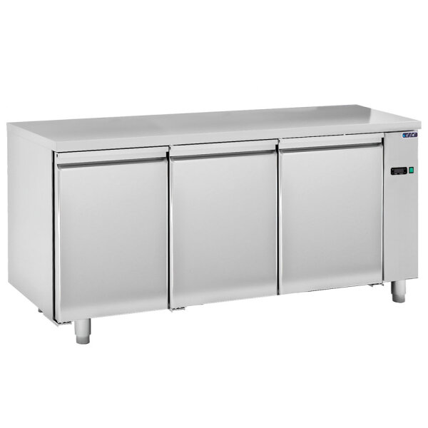 Freezer counter 3 doors GN 1/1 for remote cooling, -10°/-25°C