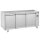 Freezer counter 3 doors GN 1/1 for remote cooling, -10°/-25°C