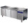 Bäckereikühltisch 3 Türen 600x400 mm, Edelstahlarbeitsplatte, -2°/+8°C