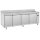 Tavolo refrigerato remoto 4 porte GN 1/1 con alzatina, -2°/+8°C