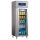 Frigorifero da 400 litri in inox con porta in vetro, 460x485 mm, -2°/+8°C