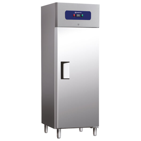 Congelatore da 400 litri in inox, 460x485 mm, -10°/-18°C