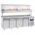 Tavolo di preparazione refrigerato a 4 porte GN con portabacinelle da 12x GN 1/3