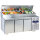 Refrigerated preparation counter 3 doors GN 1/1, 10x GN 1/3 h=150 mm, -2°/+8°C