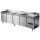 Tavolo refrigerato 4 porte GN 1/1 con alzatina e cassetto refrigerato su vano motore, -2°/+8°C