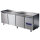 Tavolo refrigerato 3 porte GN 1/1 con cassetto refrigerato su vano motore, -2°/+8°C