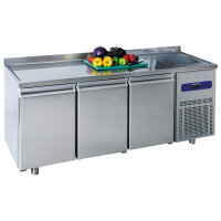 Refrigerated counter 700 mm with 3 doors, sink 35x40x20h...