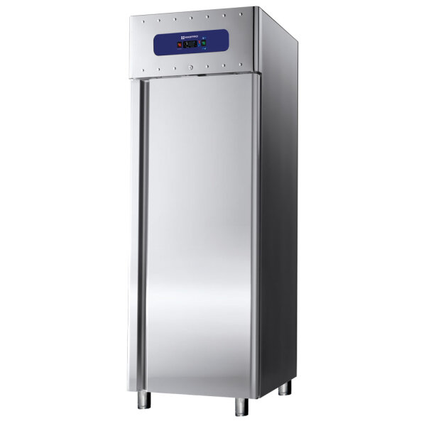 Frigorifero da 700 litri in inox, GN 2/1, -2°/+8°C, isolamento 85 mm