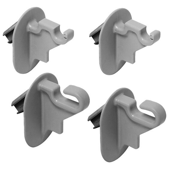 Kit ganci griglia armadio 4 pezzi DOMSYSTEM